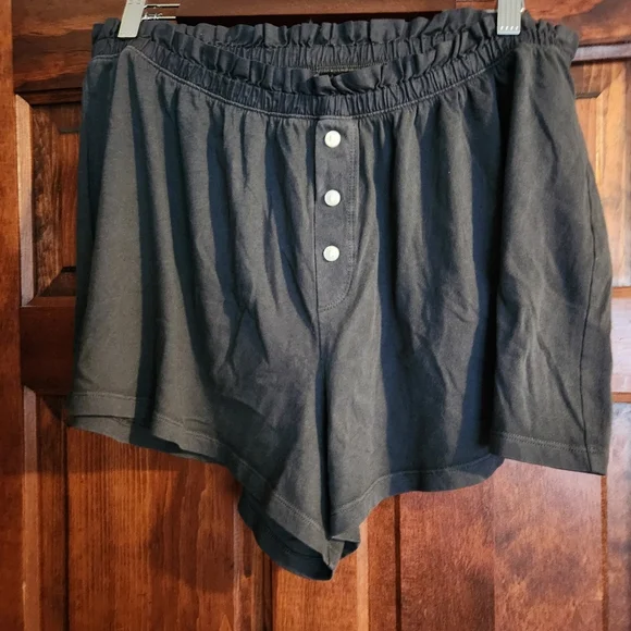 Aerie Cotton Mix Boxer Shorts XL- Smoked Gray - NWT - Picture 5 of 12